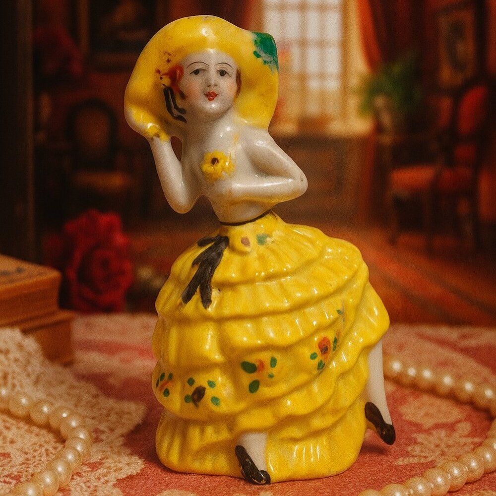 Vintage Gold Castle Chikusa Spanish Dancer Perfume Bottle – Made in Japan